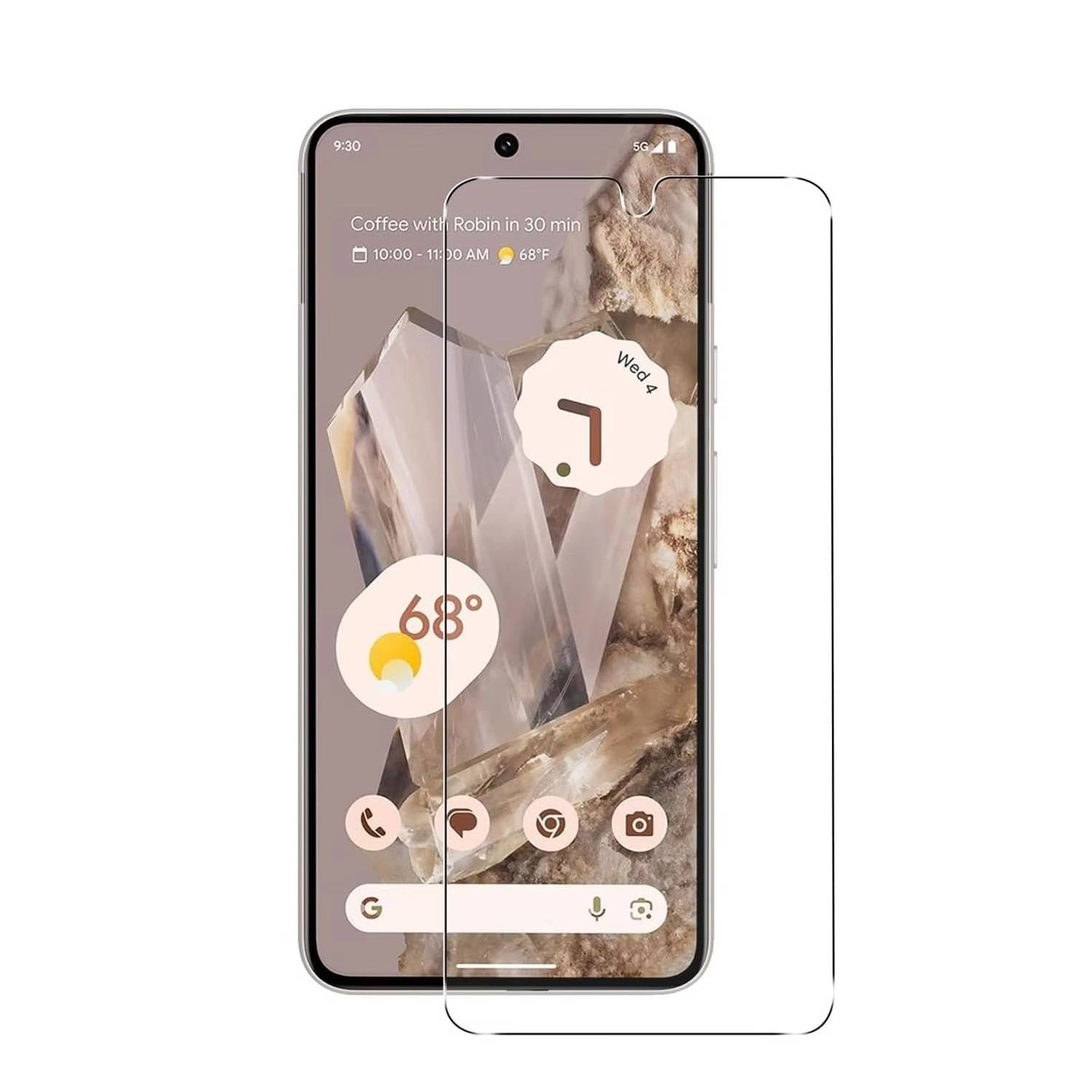 2x Flexibles 9H Panzerglas für Google Pixel 8 HD KLAR Displayschutz Schutzfolie Schutzglas Panzerfolie Screen-Protector Anti-Shock Anti-Bruch