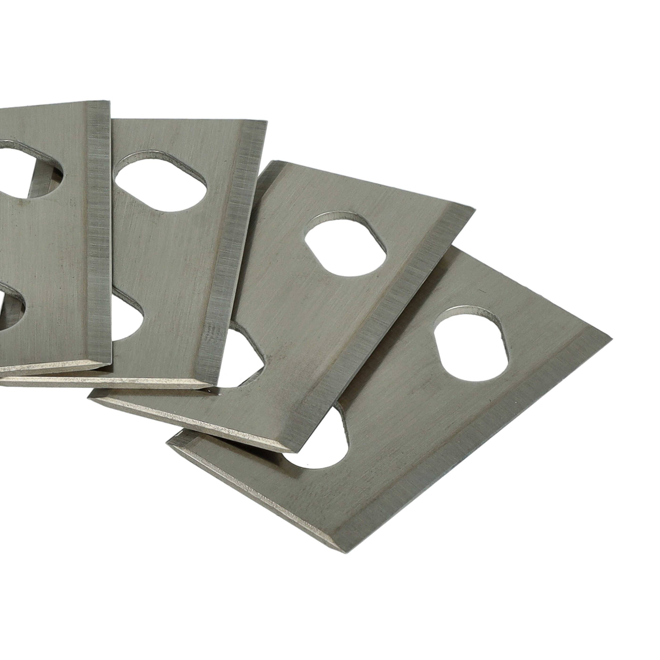 vhbw 8x Ersatz-Messer Ersatz für MTD 769-25933-01, 742-05538 für Rasenmäher - Ersatzklinge Silber, Chrom-Carbon-Stahl
