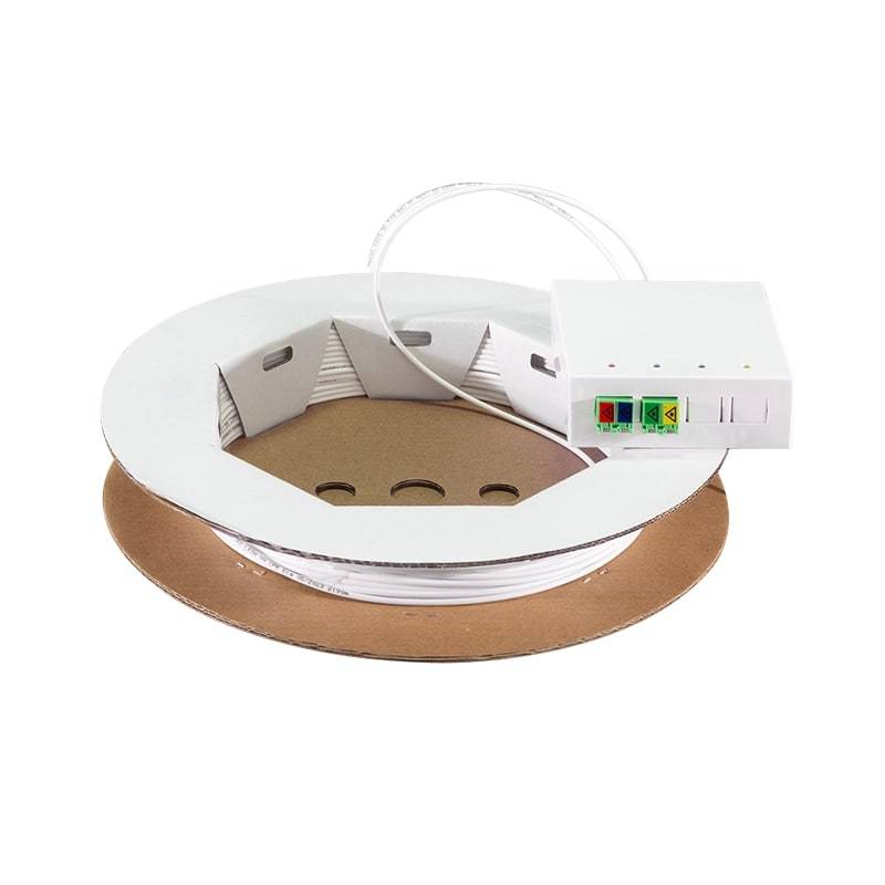 LOGILINK FTTH-Anschlussbox FB4LC50, 2x LCD/APC, mit 50 m Anschlusskabel