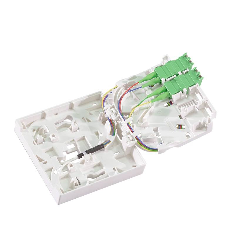 LOGILINK FTTH-Anschlussbox FB4LC20, 2x LCD/APC, mit 20 m Anschlusskabel