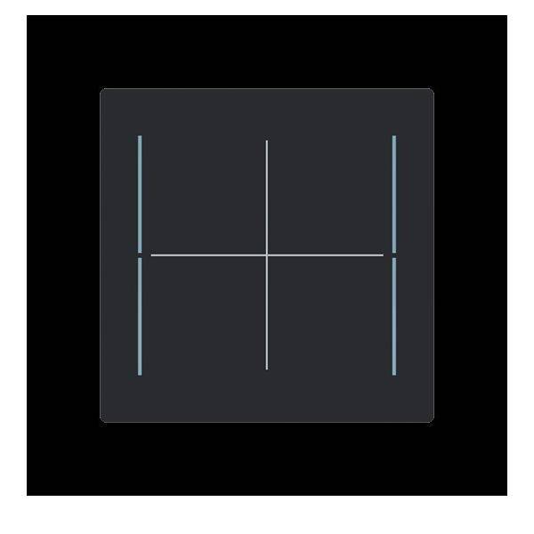 Busch-Jaeger Abdeckung, 4-fach LFW/A.4.70.11-45m