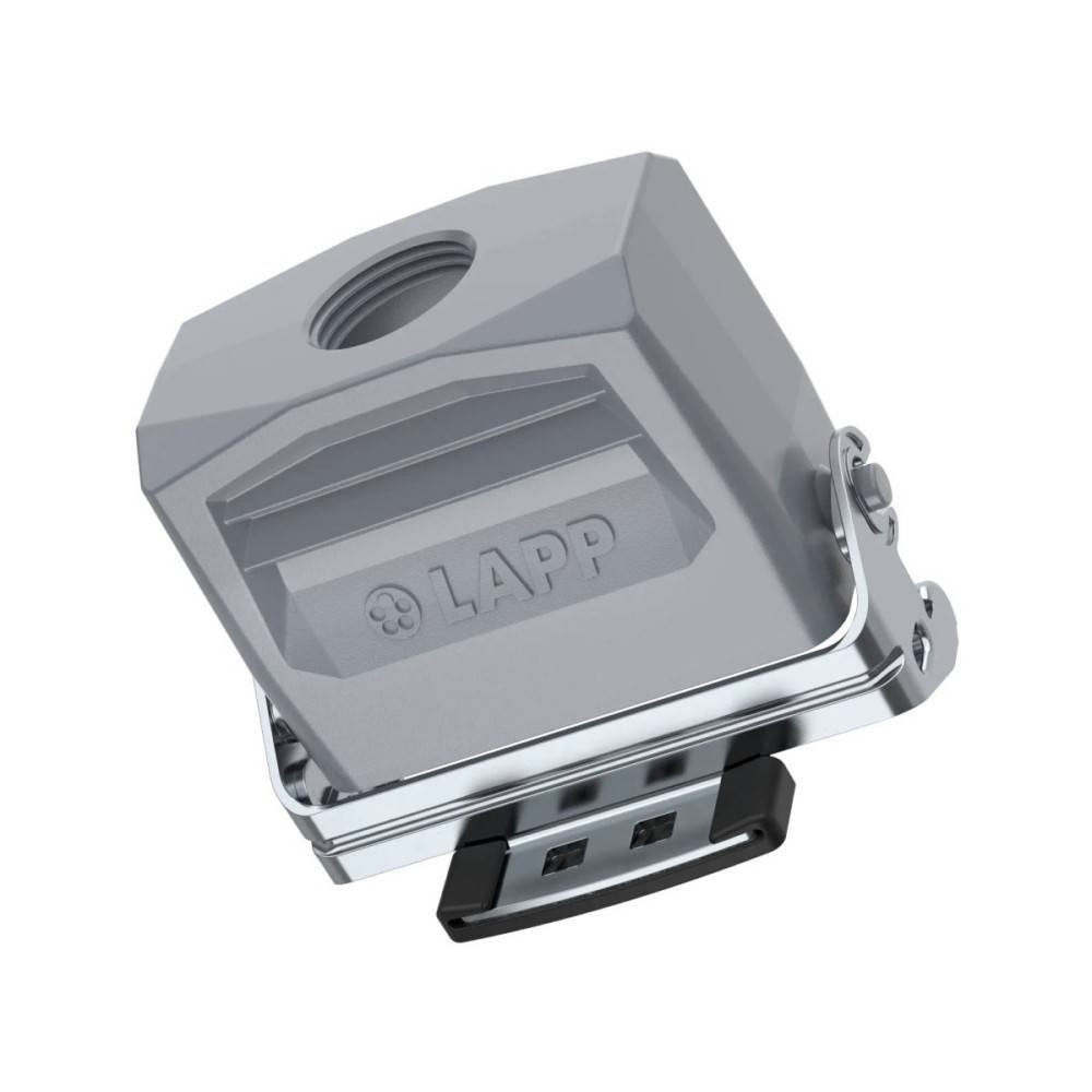 Ein grauer Elektrostecker mit der Bezeichnung 