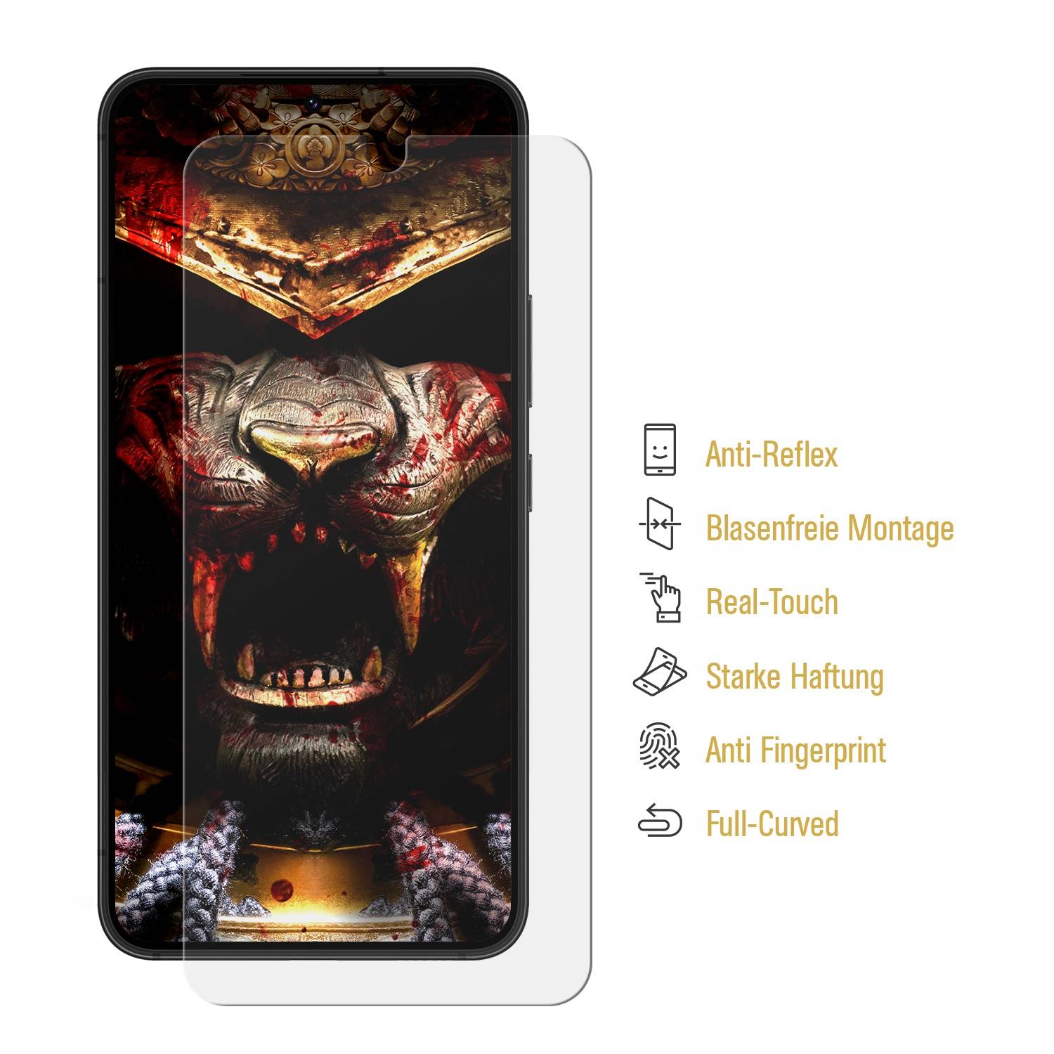 4x PREMIUM Displayschutzfolie für Samsung Galaxy A53 FULL COVER MATT ENTSPIEGELT Displayschutz Schutzfolie Folie