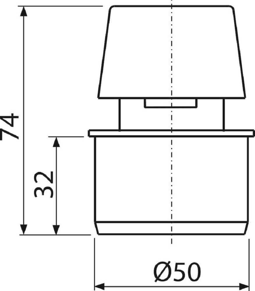 AlcaDrain Rohrbelüfter DN50