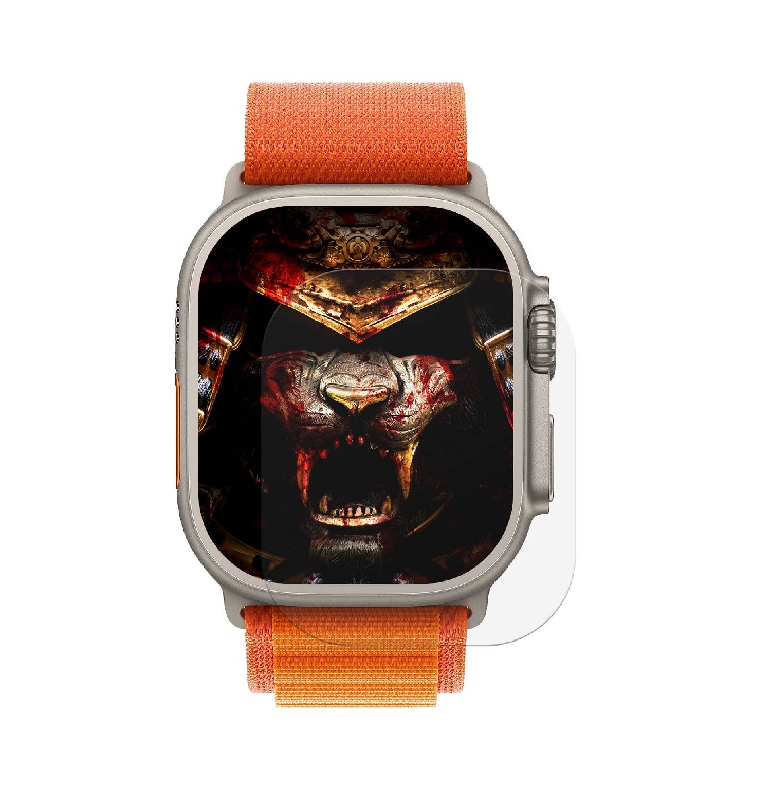 2x 9H Panzernanoglas für Apple Watch Ultra 49mm 3D KLAR FLEXIBLER Displayschutz Schutzglas Panzerglas Schutzfolie Panzerfolie