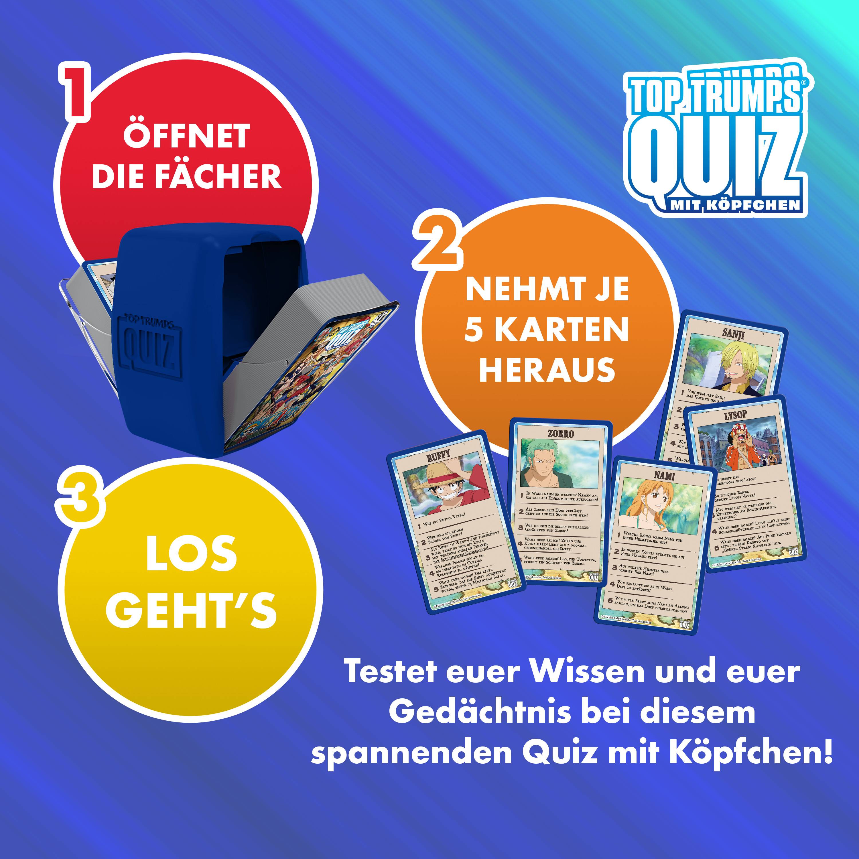 Top Trumps Quiz - One Piece Quizspiel Wissensspiel