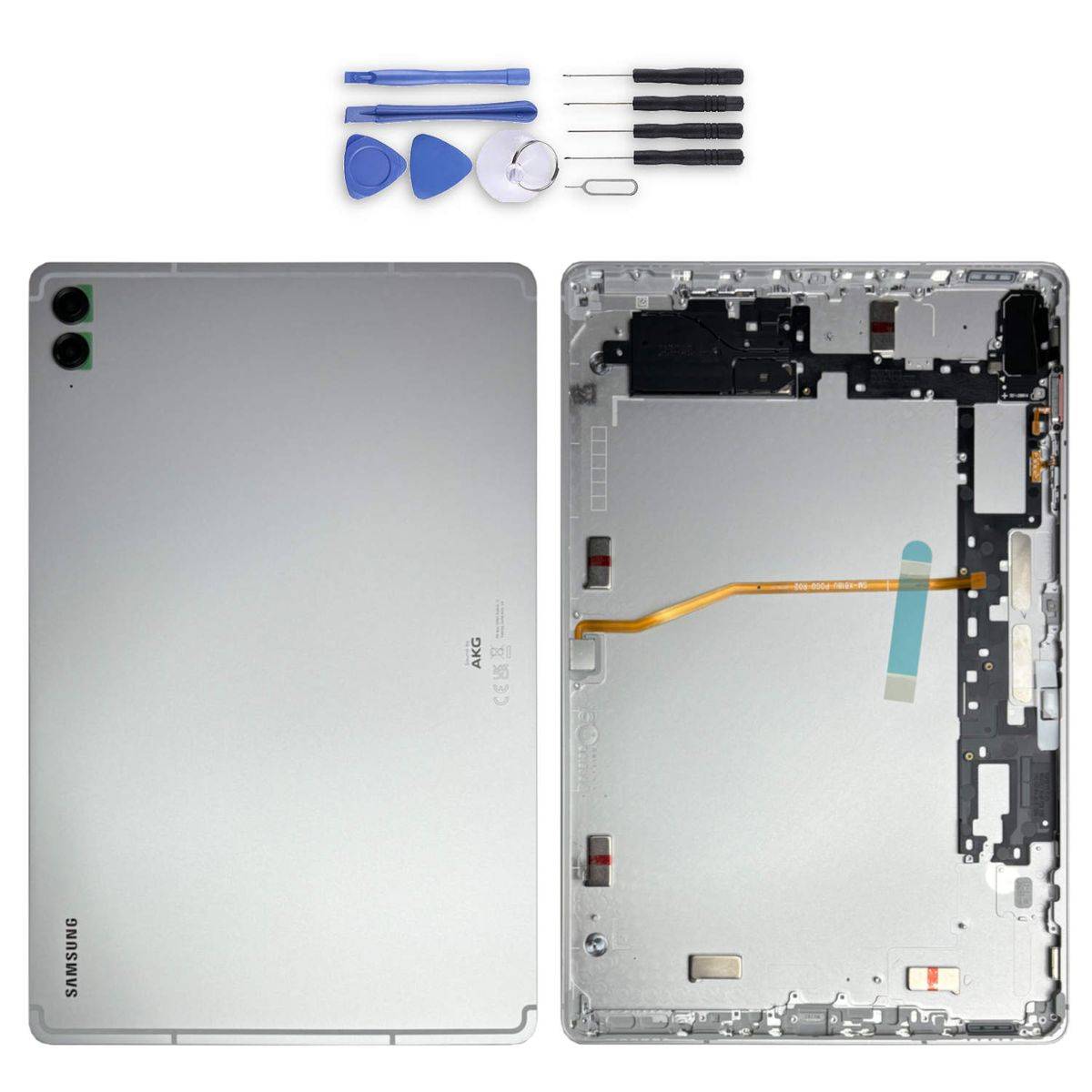 Akkudeckel Back Cover Akku Fach Deckel für Samsung Galaxy Tab S9 FE Plus GH82-32703B Silber Ersatzteil