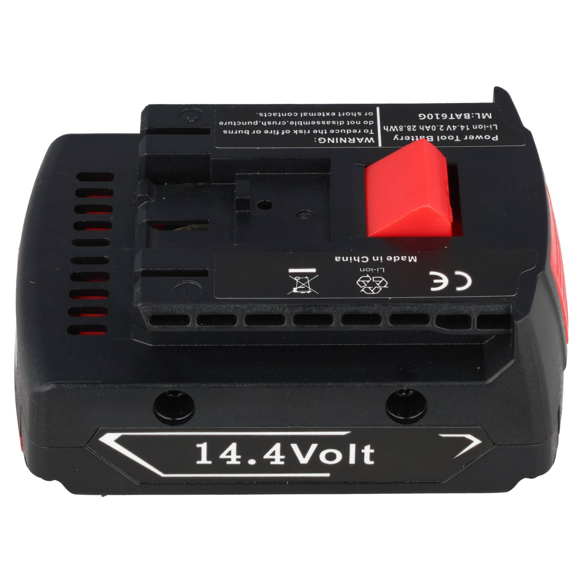 Akku kompatibel für Bosch GDR 14,4V-LI, GSR 14,4 VE-2-LI, Li-ion, 14,4V, 2000mAh, 28,8Wh, schwarz