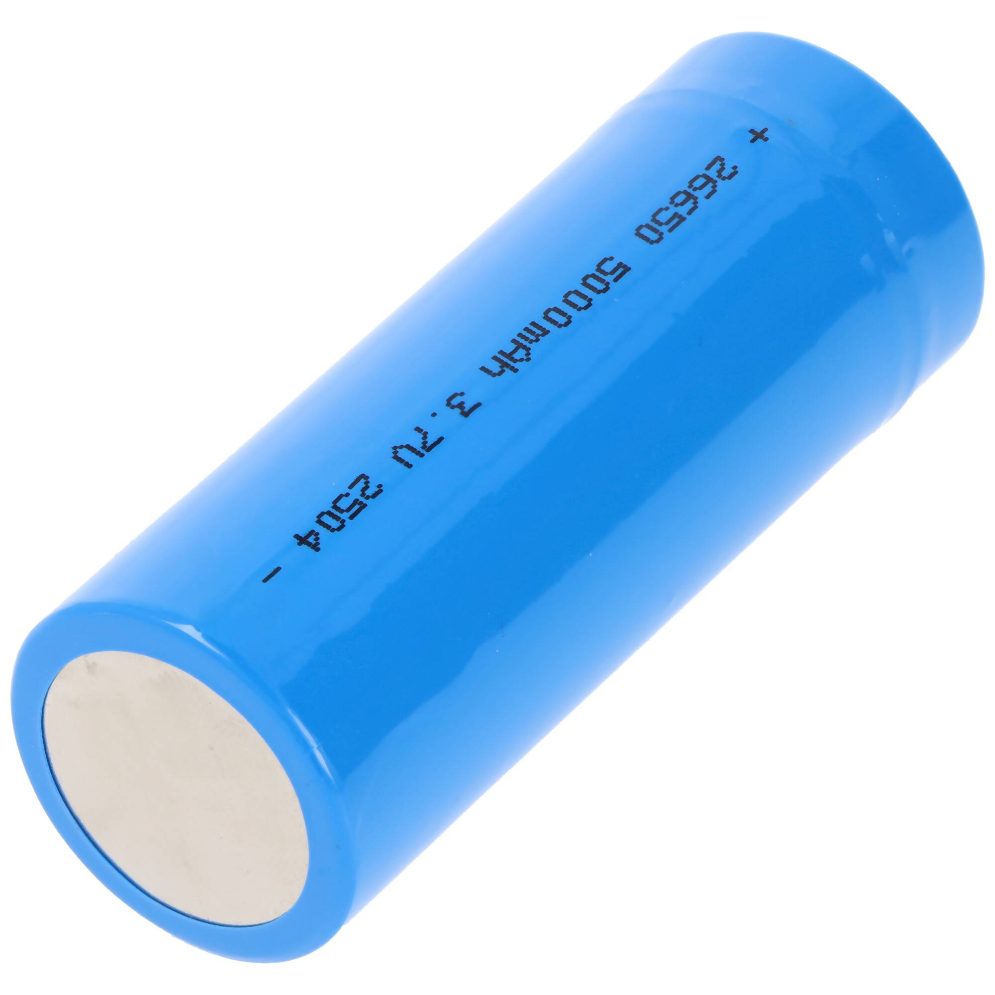 Rundzelle 26650, Li-ion, 3,7V, 5000mAh, 18,5Wh, mit USB-C Charging Port, Abmessungen 71,6x26,3mm