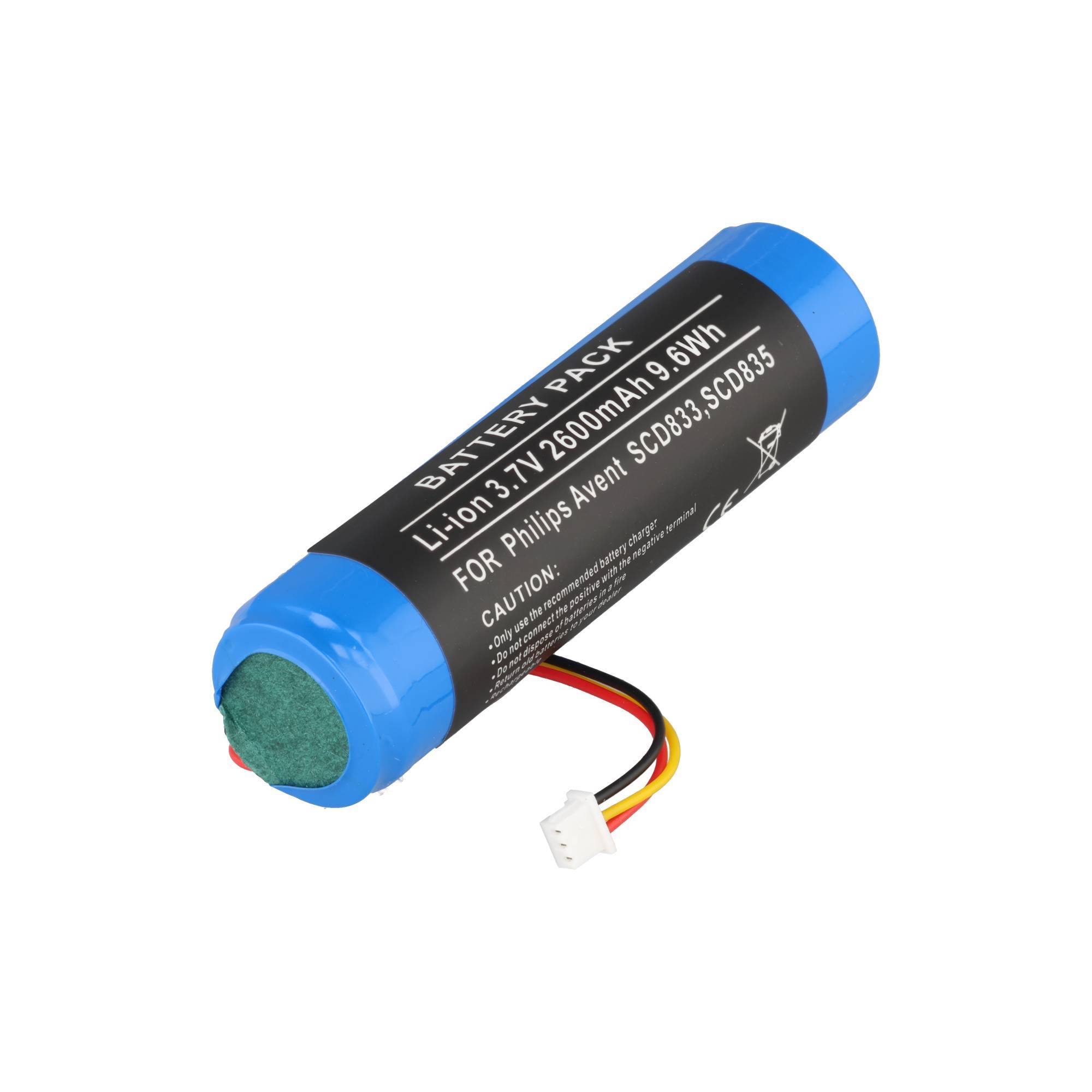 Akku passend für Philips Avent SCD833, SCD835, Li-ion, 3,7V, 2600mAh, 9,6Wh