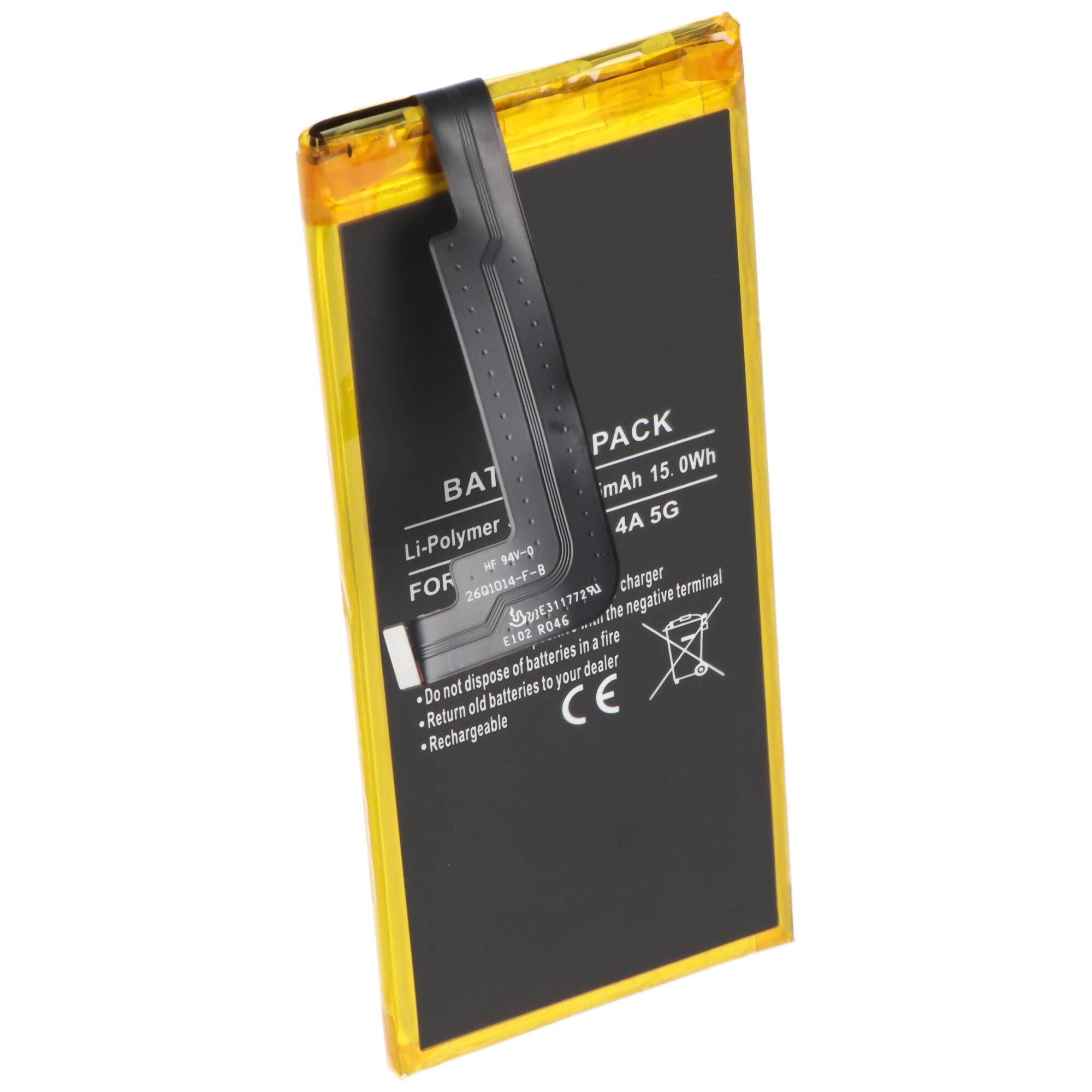 Akku passend für Google Pixel 4A 5G, Li-Polymer, 3,87V, 3885mAh, 15,0Wh