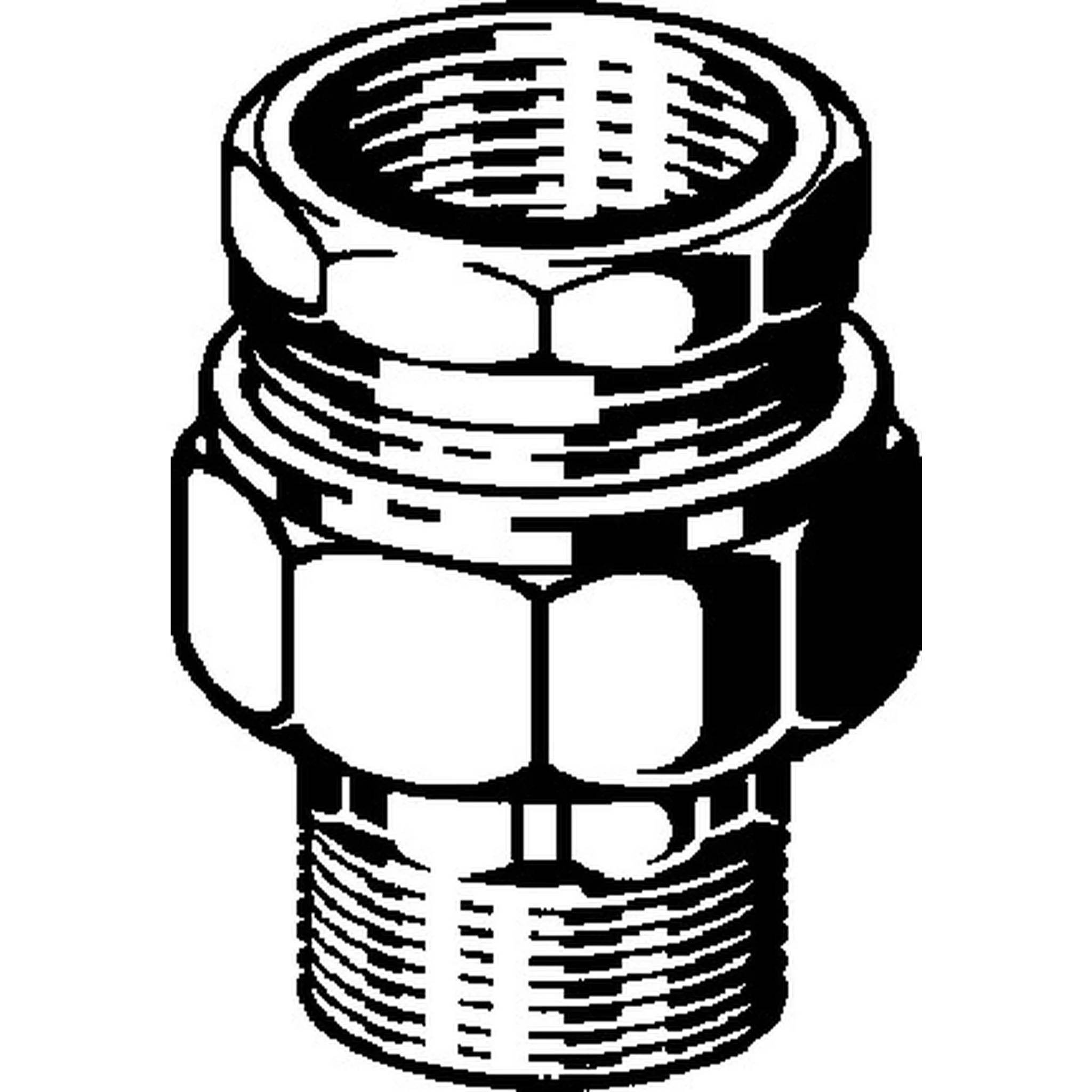 Viega Rohrverschraubung 3331 flachdichtend in R1/2 x Rp1/2 Rotguss, 1 Stk.