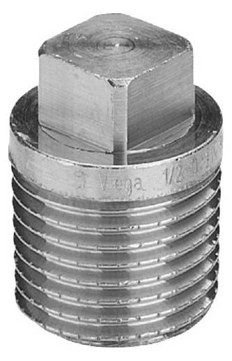 Stopfen Rotguss, mit Vierkant, AG 1/4