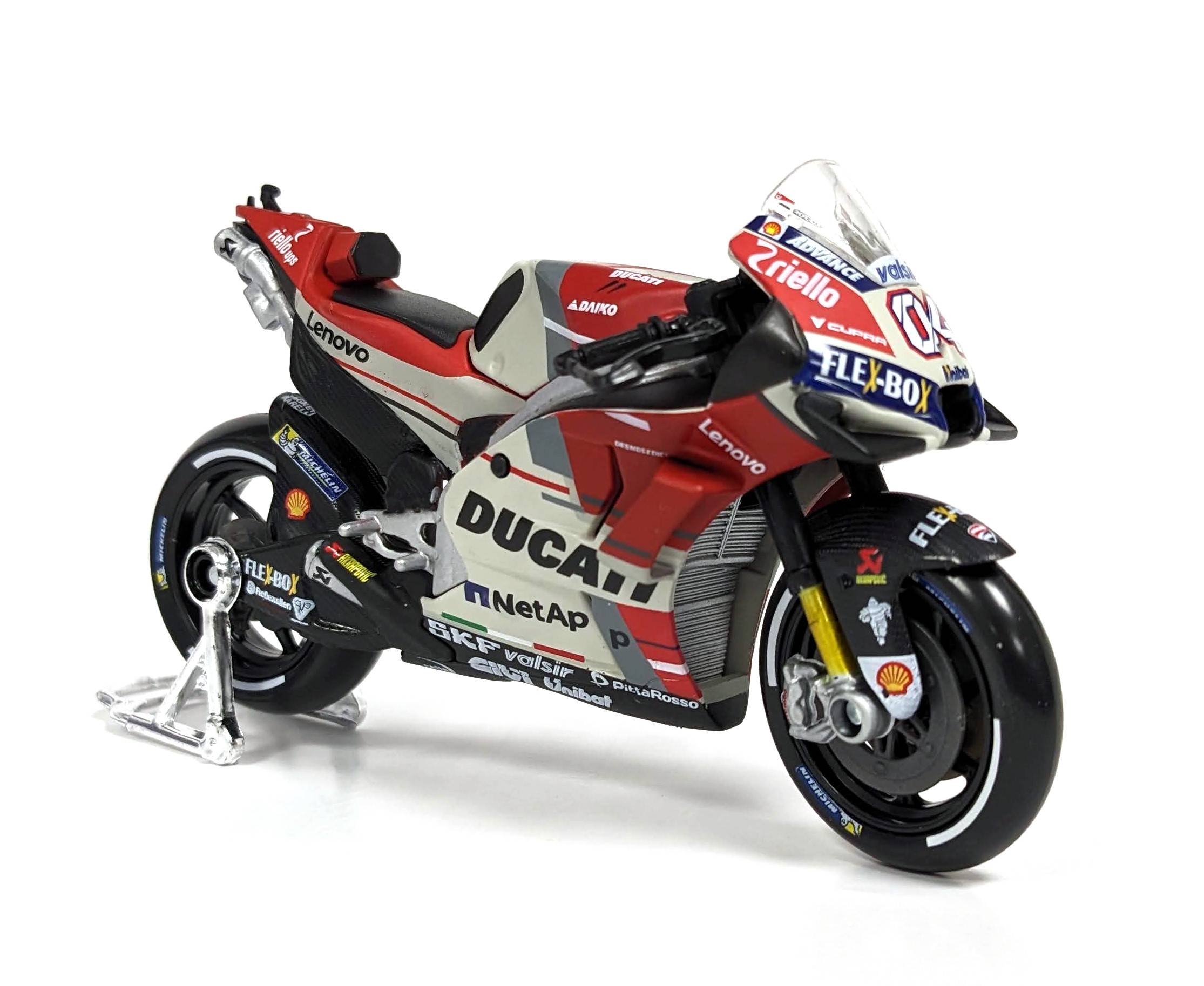 Maisto 31593 - Modellmotorrad - Ducati Desmosedici GP '18 Andrea Dovizioso (weiß-rot, Maßstab 1:18)