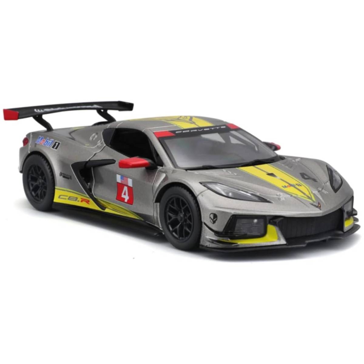 Bburago 18-28024 - Modellauto - Chevrolet Corvette C8R '20 (grau, Maßstab 1:24) Modell Auto