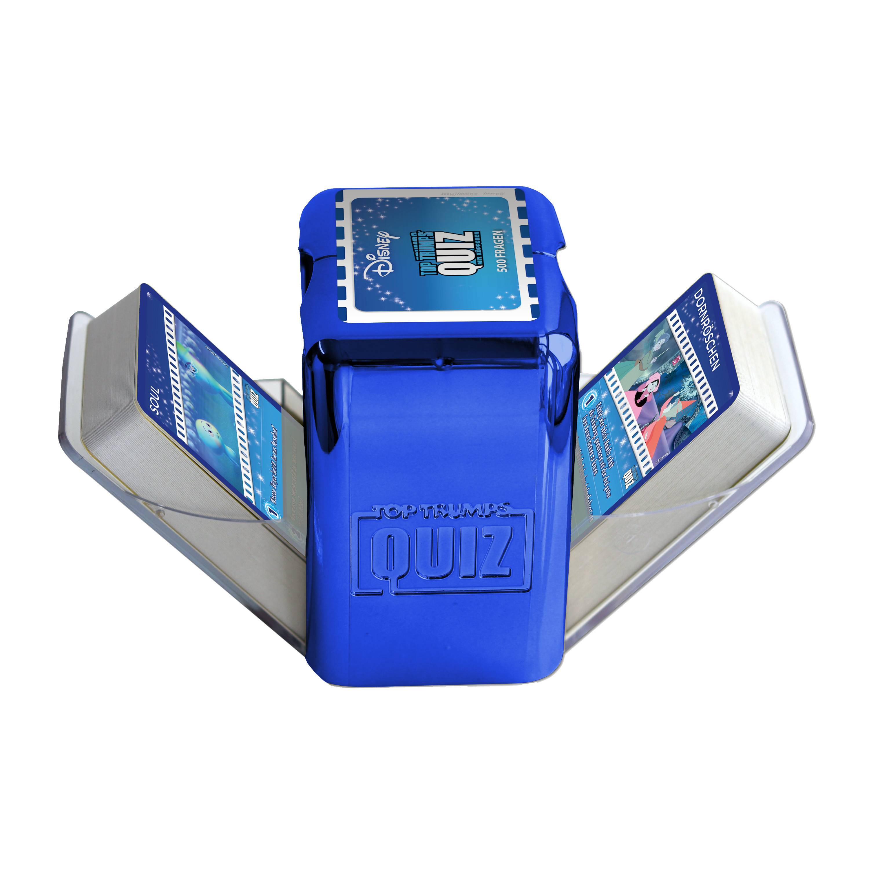 Top Trumps Quiz - Disney (Neuauflage im Metallic Case) Ratespiel Wissensspiel Fragespiel Gesellschaftsspiel