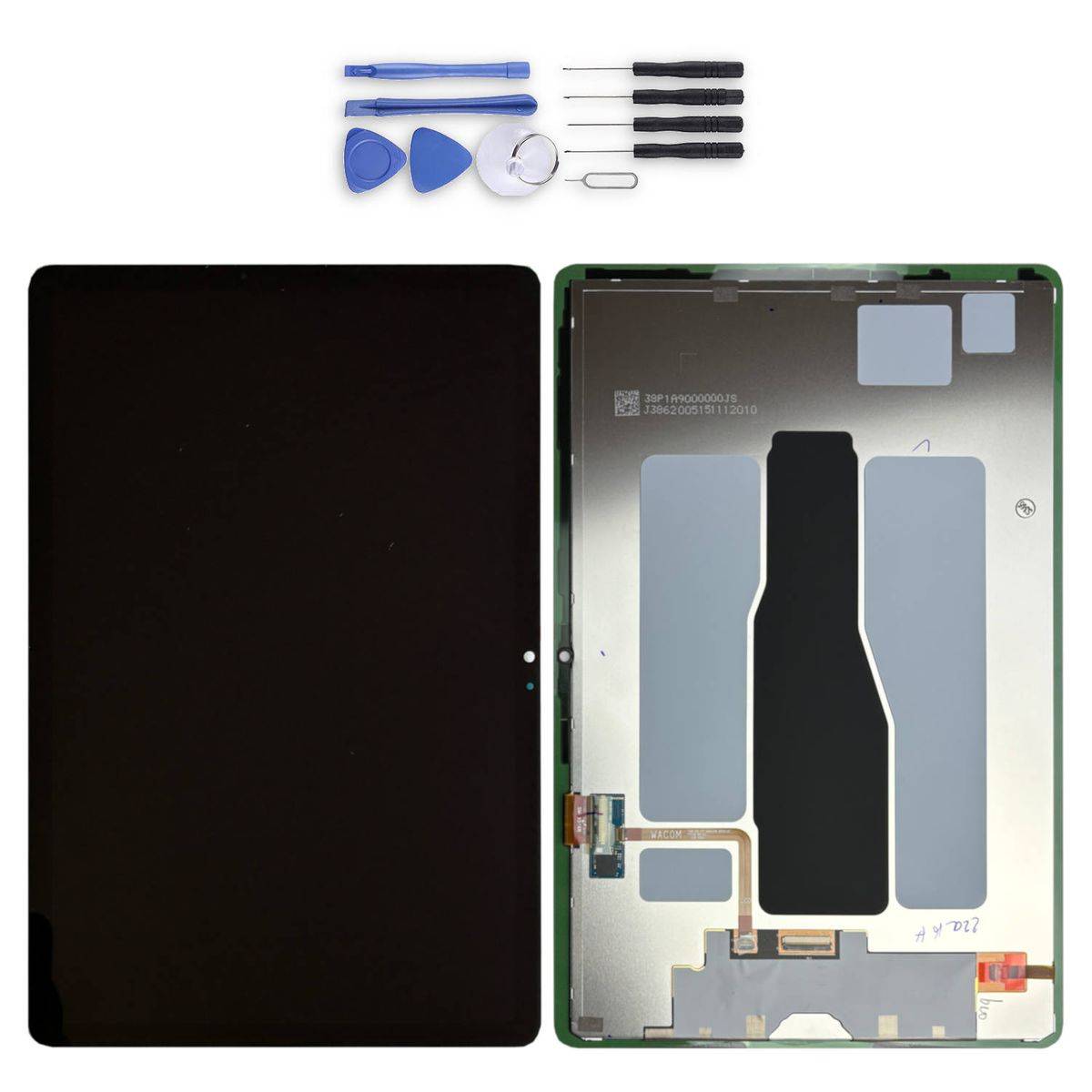 Display LCD mit Rahmen für Samsung Galaxy Tab S9 FE GH82-32743A Schwarz Ersatzteil