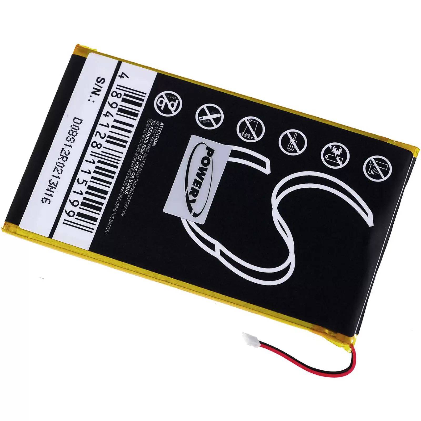 Akku für E-Book Reader Barnes & Noble BNRV510 / Typ PR-285083