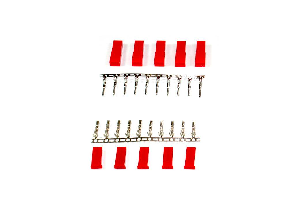 5 Paar JST / BEC Stecker + Buchse zum crimpen (10 Stück)