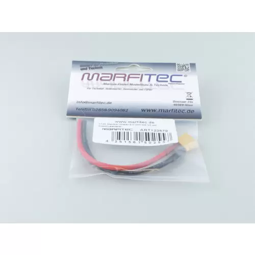 XT30 Stecker (male) 2,0 mm mit 10 cm Anschlusskabel XT30 Stecker (male) 2,0 mm mit 10 cm Anschlusskabel