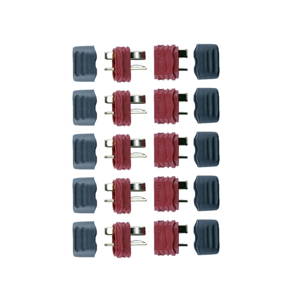 5 Paar Amass Deans Ultra T-Plug Stecker/Buchse T-Verbinder + Caps 5 Paar Amass Deans Ultra T-Plug Stecker/Buchse T-Verbinder + Caps