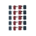 5 Paar Amass Deans Ultra T-Plug Stecker/Buchse T-Verbinder + Caps 5 Paar Amass Deans Ultra T-Plug Stecker/Buchse T-Verbinder + Caps