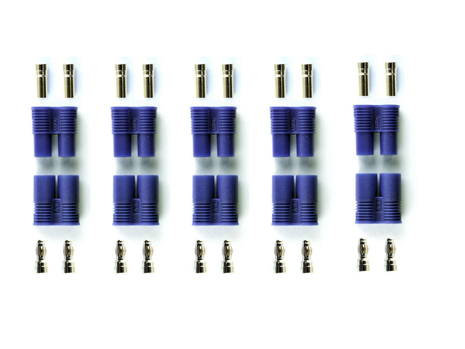 10 Paar E-flite EC3 kompatibel Stecker/Buchse Plug