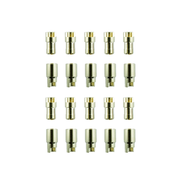 10 Paar 6 mm Goldkontaktstecker Verbinder (Stecker/Buchse) Bananenstecker 10 Paar 6 mm Goldkontaktstecker Verbinder (Stecker/Buchse) Bananenstecker