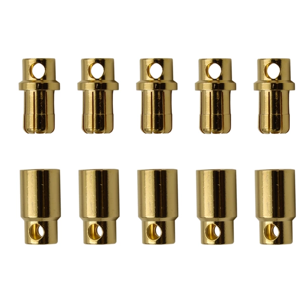 5 Paar 8 mm Goldkontaktstecker Verbinder (Stecker/Buchse) Lochmulde 5 Paar 8 mm Goldkontaktstecker Verbinder (Stecker/Buchse) Lochmulde