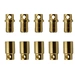 5 Paar 8 mm Goldkontaktstecker Verbinder (Stecker/Buchse) Lochmulde 5 Paar 8 mm Goldkontaktstecker Verbinder (Stecker/Buchse) Lochmulde