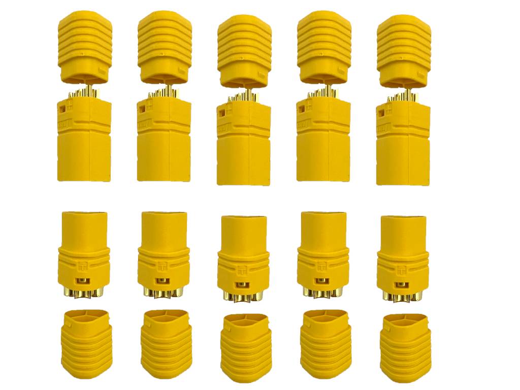 5 Paar MT60 (10 Stück) Stecker/Buchse (male/female) 3 Pin ESC