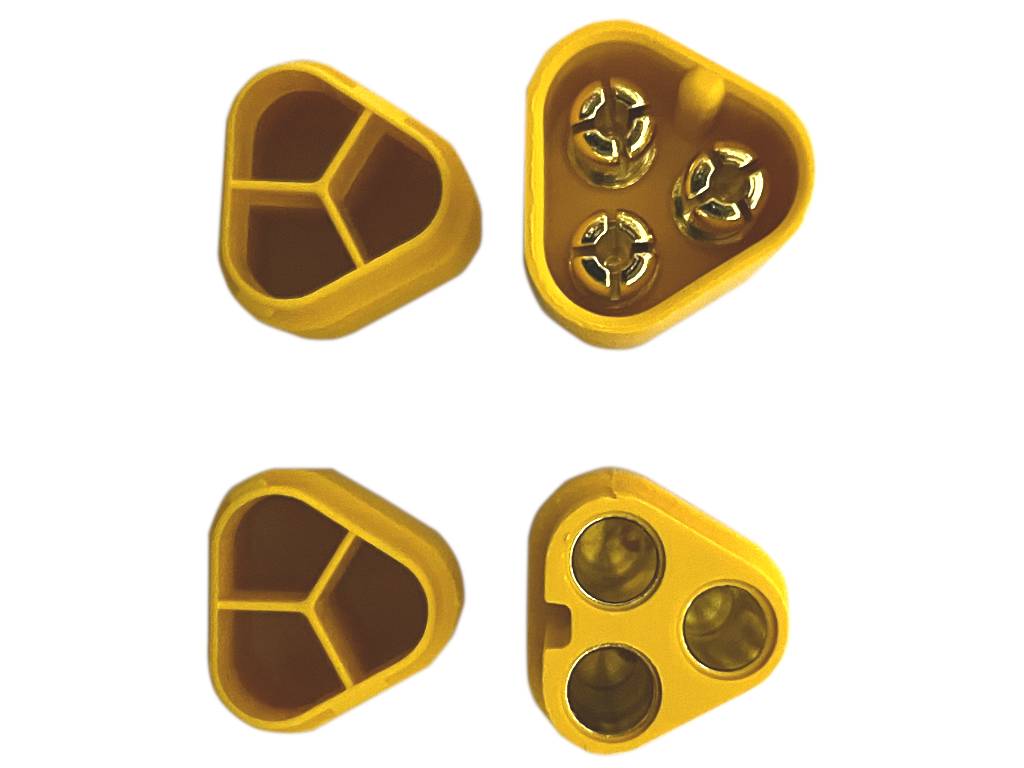 5 Paar MT60 (10 Stück) Stecker/Buchse (male/female) 3 Pin ESC