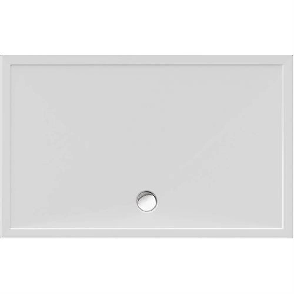 Schröder Viereck Duschwanne Deepstone E 160x100x2 cm weiß, Mineralguss