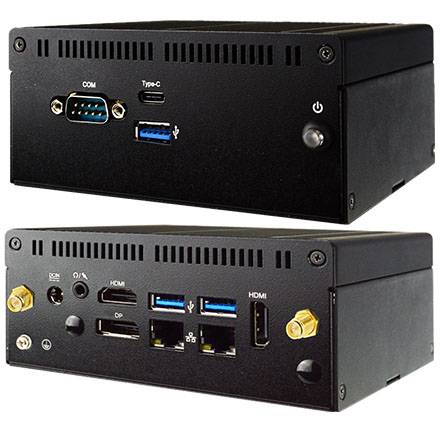 Jetway HBFBU02-08-B (Intel Apollo Lake J3455 SoC, 2x LAN, 12V DC, 64GB eMMC, TPM2.0)