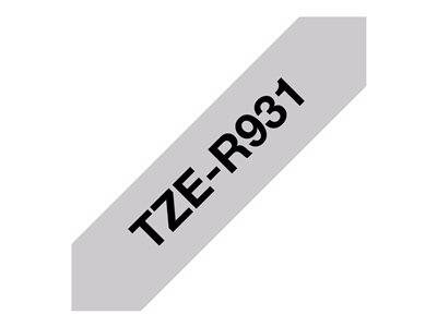 GrauesBand mit der in fetten schwarzen Buchstaben gedruckten Aufschrift 'TZE-R931'.