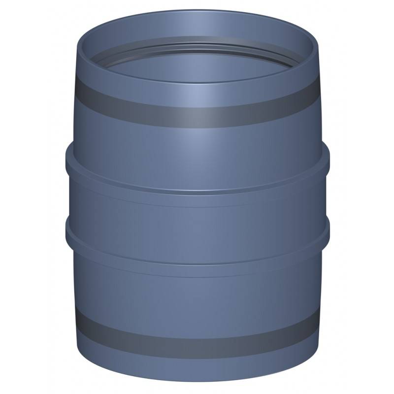 PoloPlast POLO KAL XS Doppelmuffe DN 90