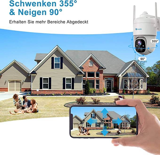 Kabellose PTZ 2K Solar WLan Kamera