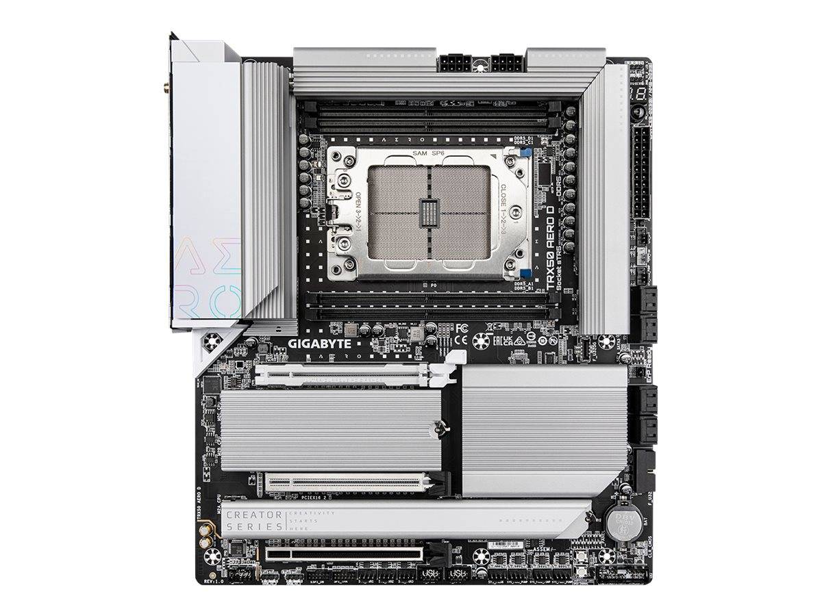Gigabyte TRX50 AERO D - 1.0 - Motherboard - E-ATX - Socket sTR5 - AMD TRX50 Chipsatz - USB 3.2 Gen 1, USB 3.2 Gen 2, USB