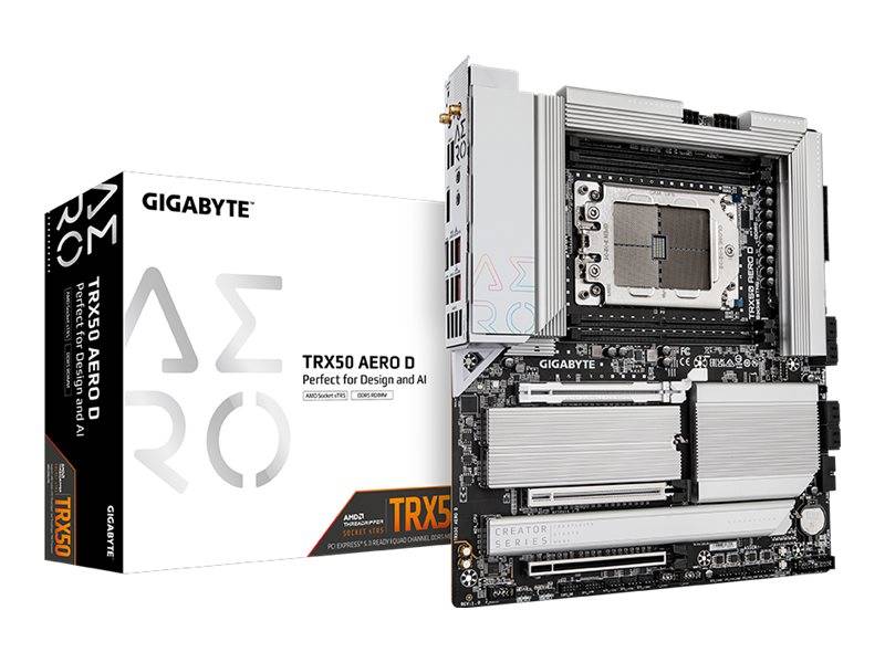 Gigabyte TRX50 AERO D - 1.0 - Motherboard - E-ATX - Socket sTR5 - AMD TRX50 Chipsatz - USB 3.2 Gen 1, USB 3.2 Gen 2, USB
