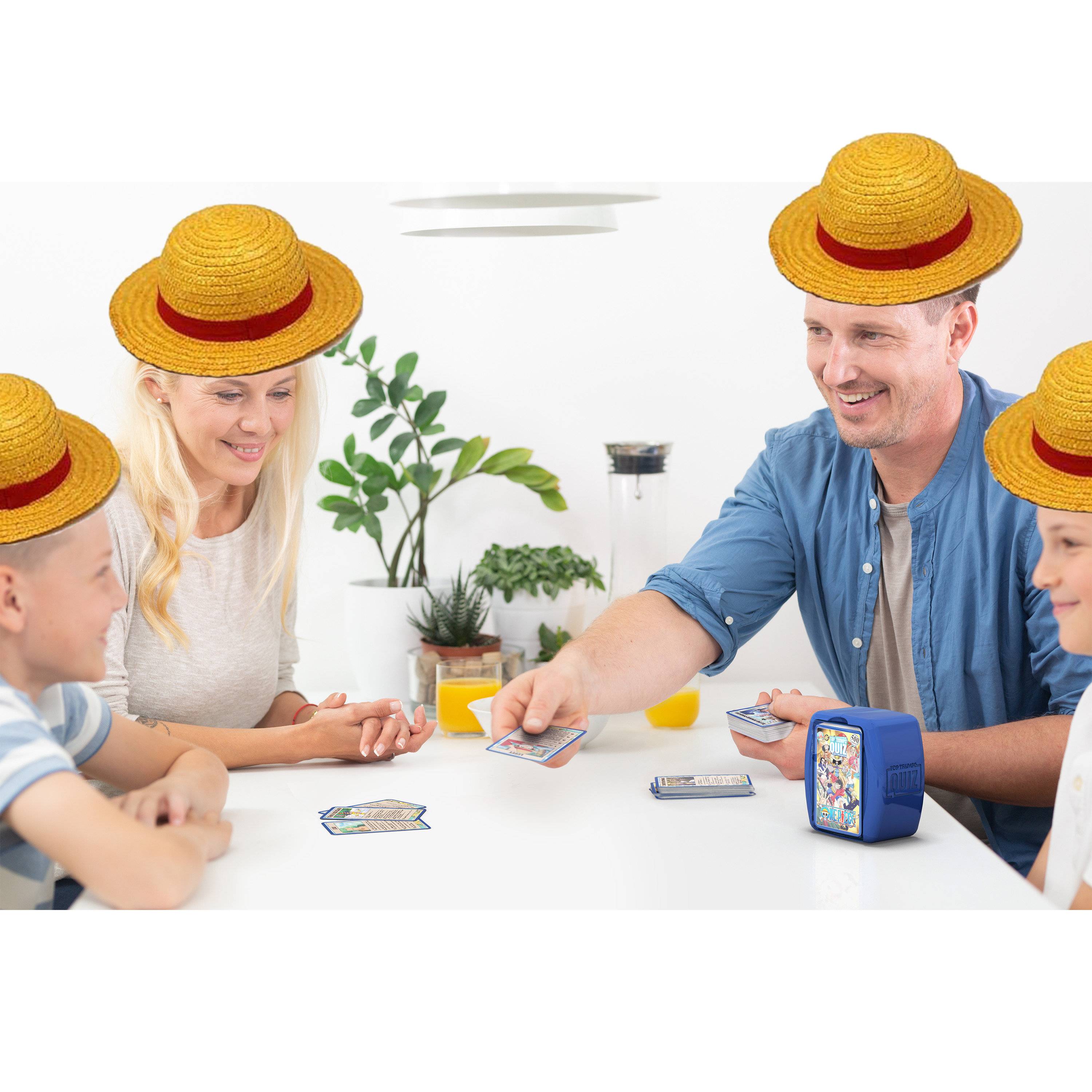 Top Trumps Quiz - One Piece + Stohhut Ruffy Quizspiel Wissensspiel