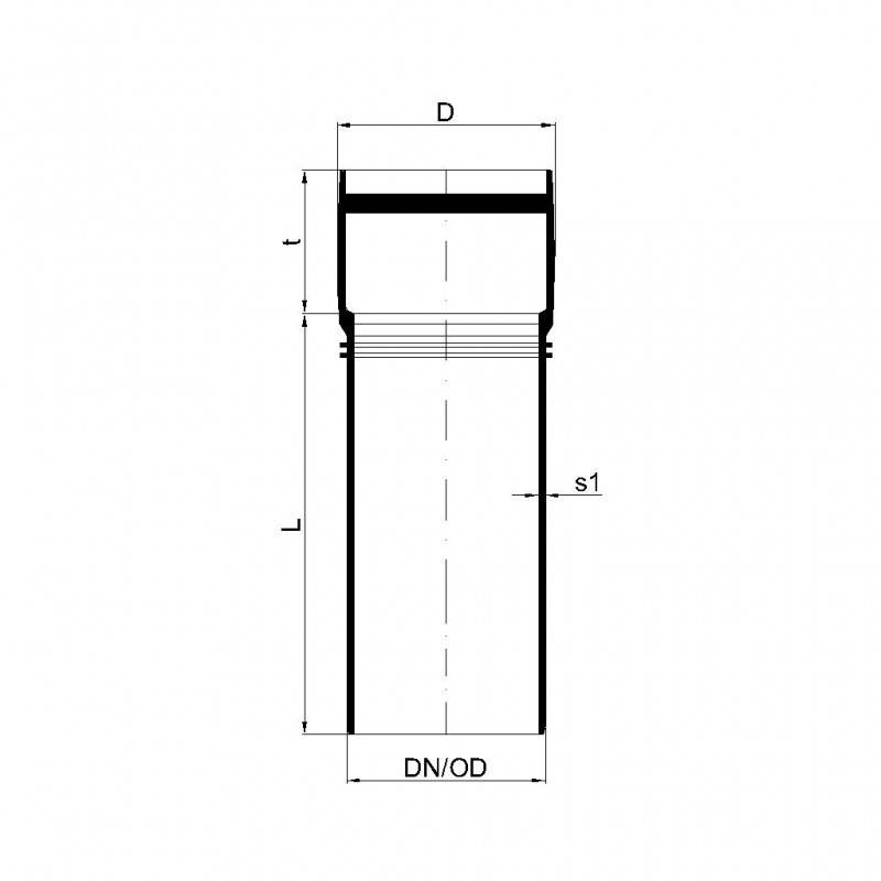 PoloPlast POLO KAL XS Rohr DN 75, 150mm