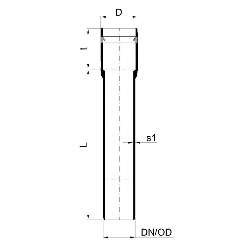 PoloPlast POLO KAL XS Rohr DN 32, 150mm