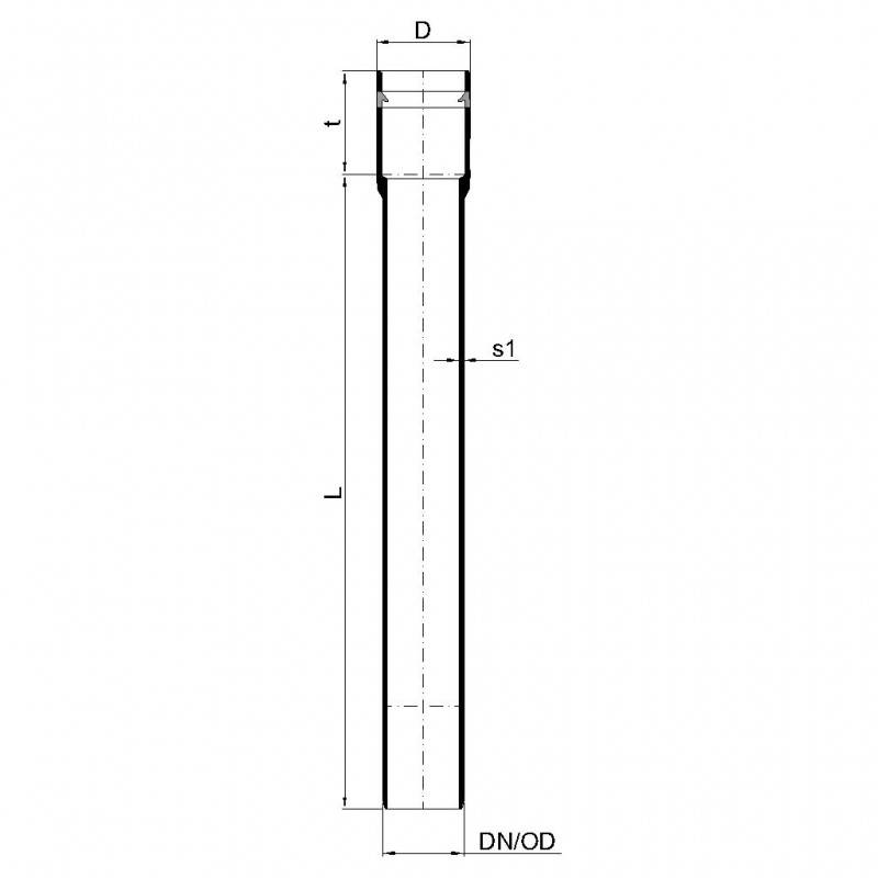PoloPlast POLO KAL XS Rohr DN 32, 250mm