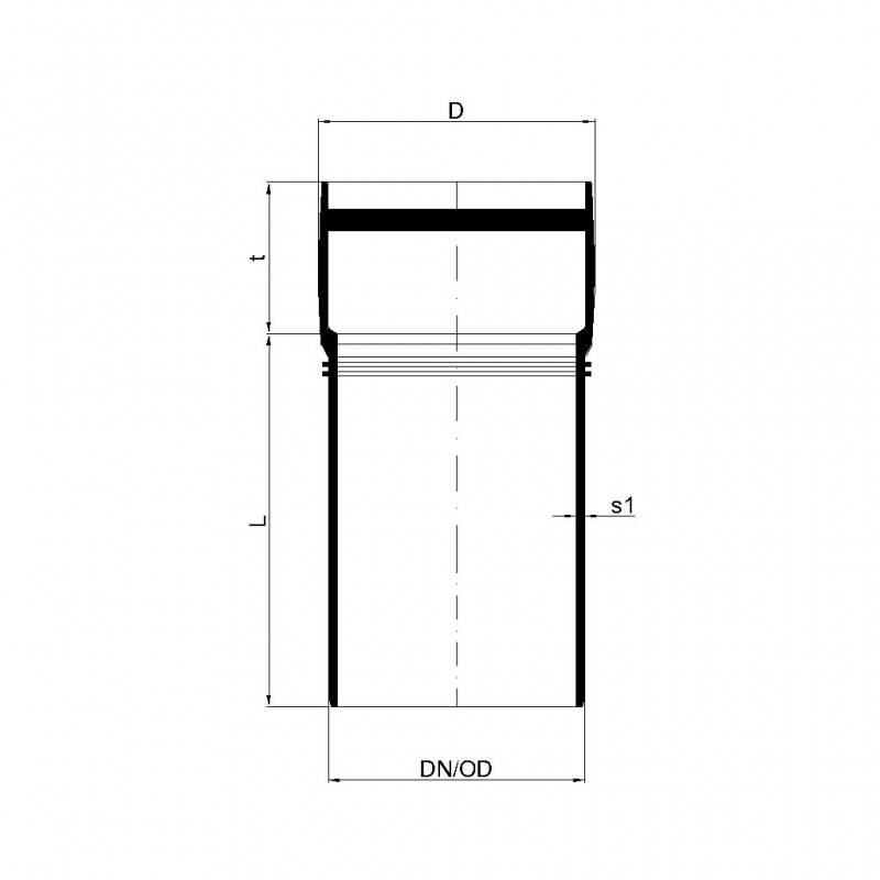 PoloPlast POLO KAL XS Rohr DN 110, 150mm