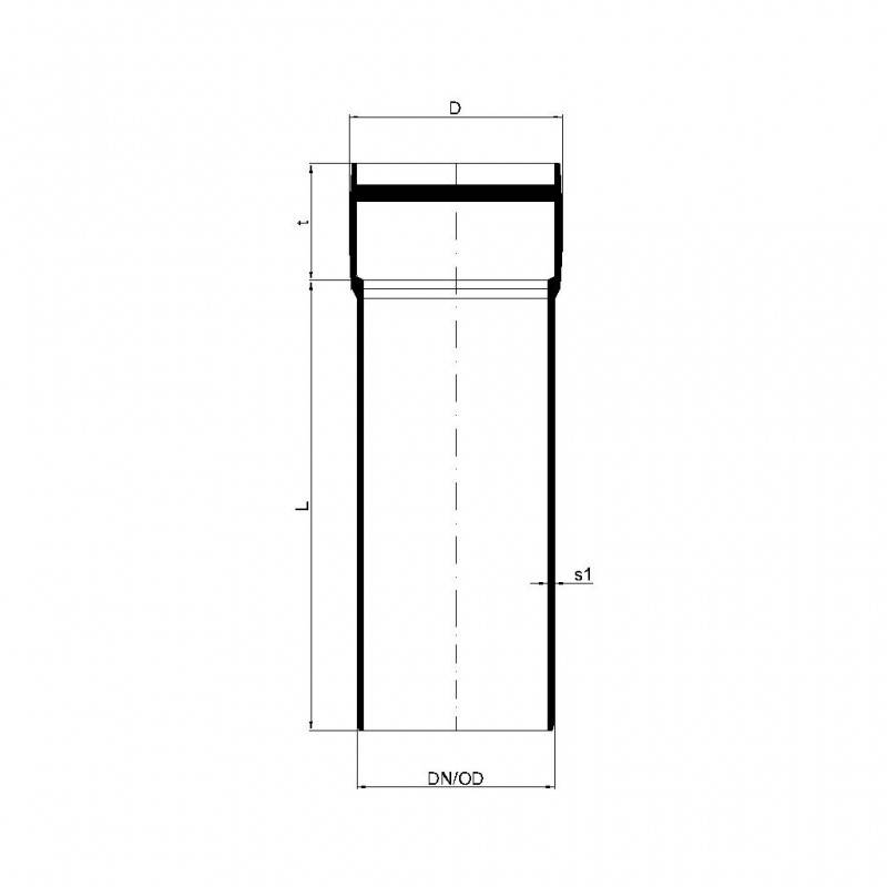 PoloPlast POLO KAL XS Rohr DN 110, 250mm