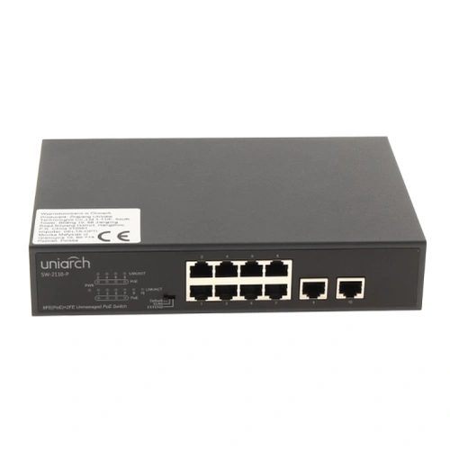 Uniarch PoE Switch SW-2110-P 8-Port Uniarch PoE Switch SW-2110-P 8-Port