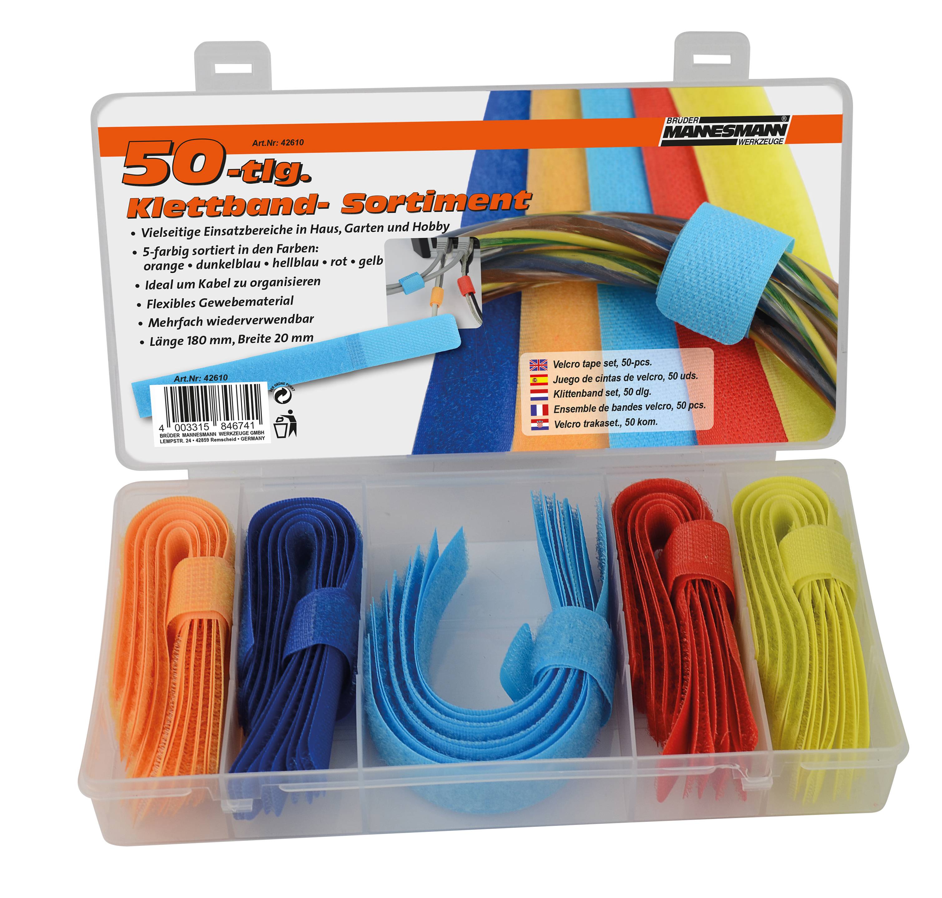 Klettband Set 50-tlg.