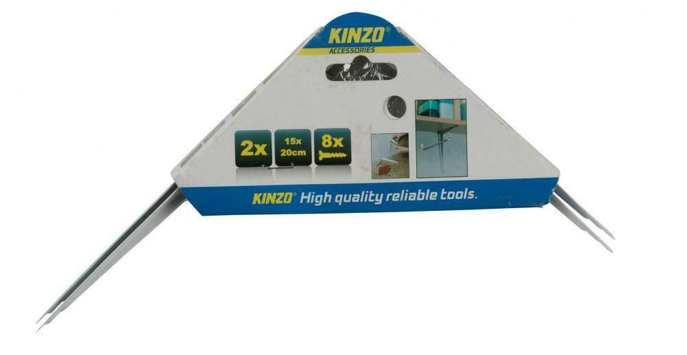 2 x Regalwinkel 15x20cm inkl. 8 Schrauben