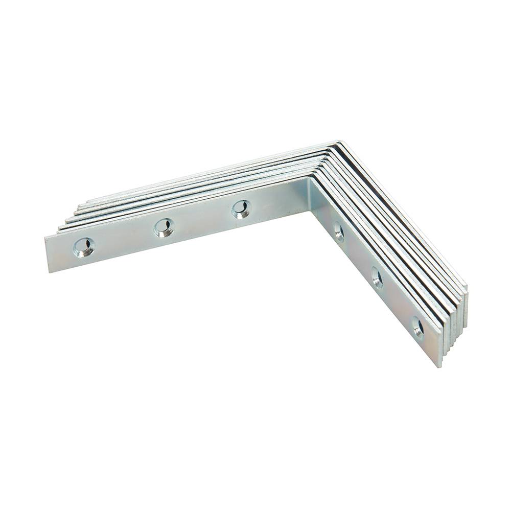 10 x Eckwinkel 100 x 1,6 x 16 mm verzinkt