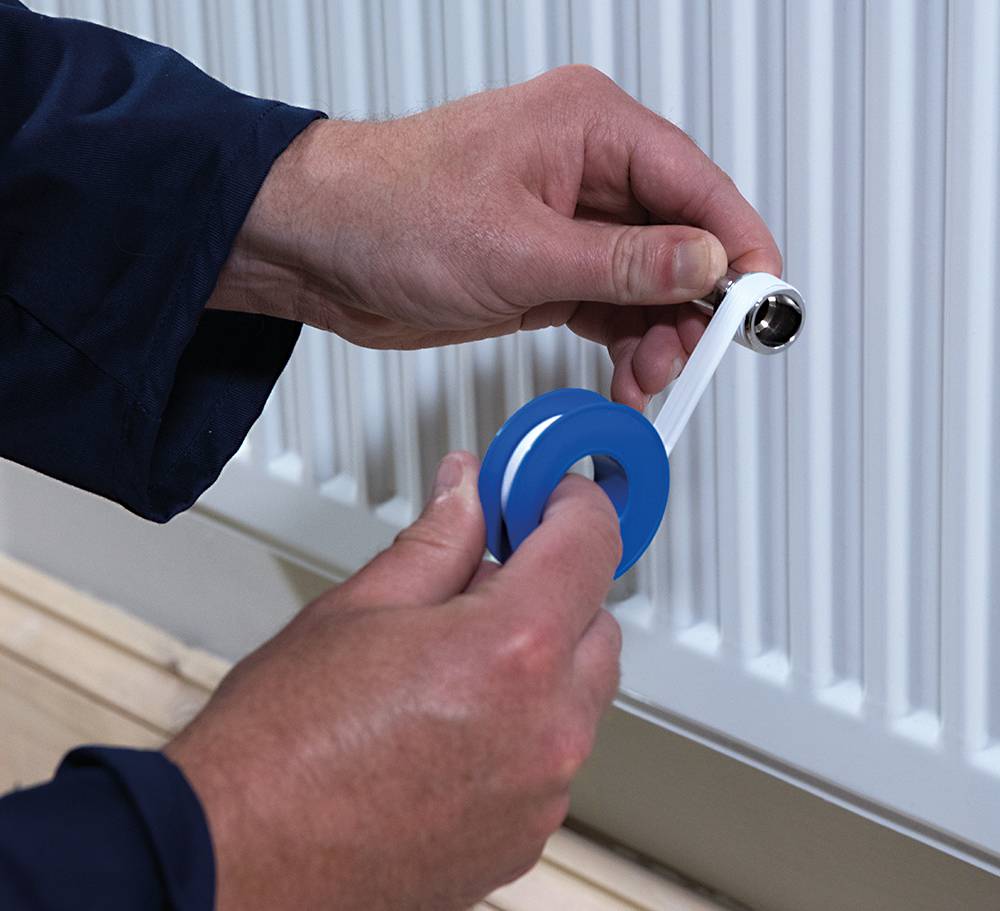 10 x Rolle PTFE-Band weiß 12 m x 19 mm